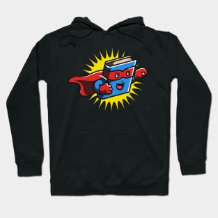 Book Hero Reading Book Lover Comic Book Comics Hoodie